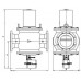 Клапаны электромагнитные ВН6M-1Кпр, ВН6M-3Кпр, ВН8M-1Кпр, ВН8M-3Кпр двухпозиционные фланцевые с электромеханическим регулятором расхода (пропорциональное регулирование)