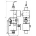 Клапаны электромагнитные ВН¾В-0,2П, ВН¾В-1П, ВН1В-0,2П, ВН1В-1П трехпозиционные муфтовые с одним регулятором расхода и датчиком положения