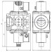 Клапаны электромагнитные ВН1½В-0,2, ВН2В-0,2 трехпозиционные муфтовые с одним регулятором расхода