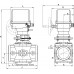 Заслонки регулирующие (DN 40 - 100, пропорциональное регулирование), привод SP1, климатическое исполнение У2
