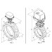 Заслонки регулирующие дроссельного типа стальные общепромышленного исполнения (DN 150 - 300, пропорциональное регулирование, приводы SP0, SP1)