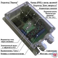 Блок А-03 для управления очисткой воздушных фильтров